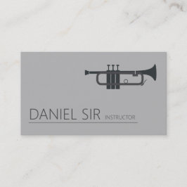 Trumpet Music Instructor Business Card Visitenkarte