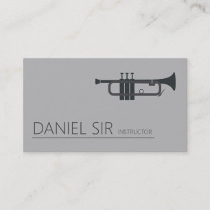 Trumpet Music Instructor Business Card Visitenkarte