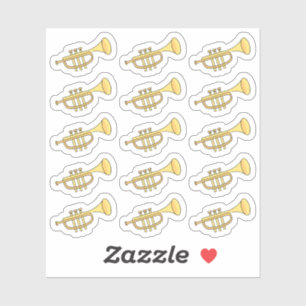 Trumpet Music Lesson Lehrer Bujo Planer Aufkleber