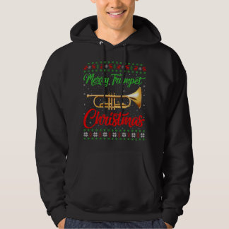 Trumpet Music Lover Xmas Geschenk Ugly Trumpet Chr Hoodie