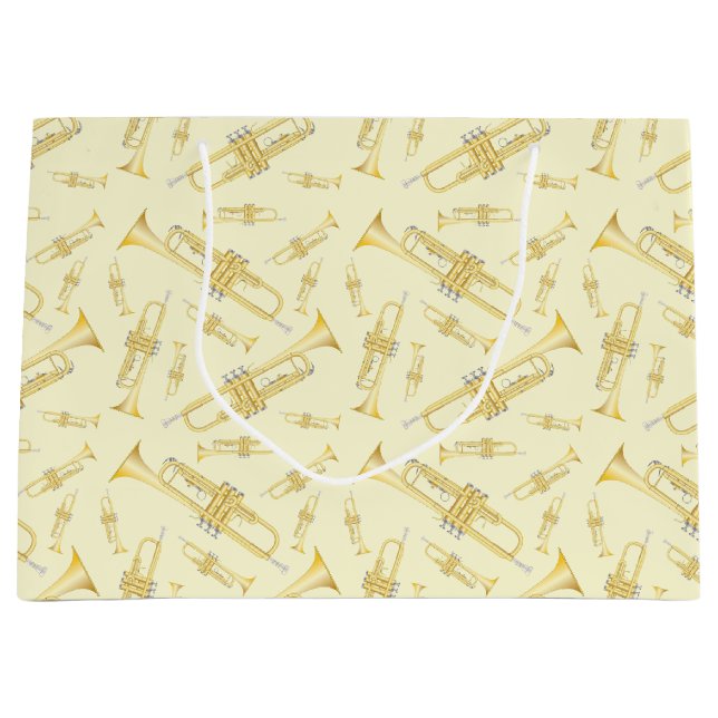 Trumpet Musician Band Lehrer Große Geschenktasche Geschenktüte (Vorderseite)