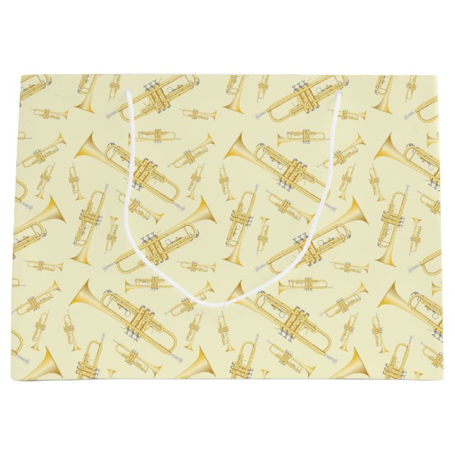 Trumpet Musician Band Lehrer Große Geschenktasche Große Geschenktüte (Vorderseite)