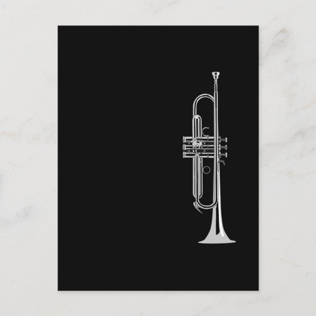 Trumpet Musician Postkarte (Vorderseite)