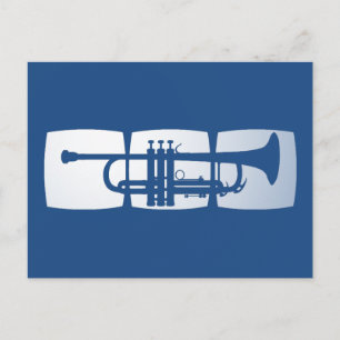 Trumpet Musician T - Shirt für Trompeter Postkarte