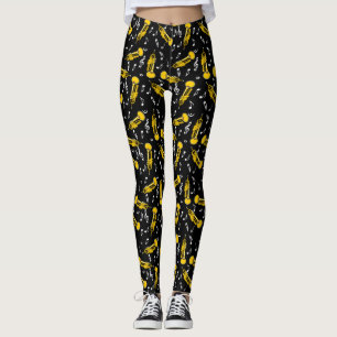 Trumpet Musiknoten Pattern Leggings