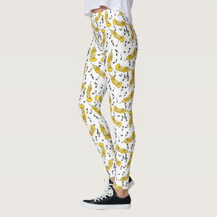 Trumpet Musiknoten Pattern Leggings
