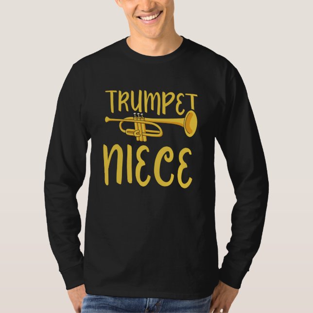 Trumpet Niece Instrument Trumpeter Musician Player T-Shirt (Vorderseite)