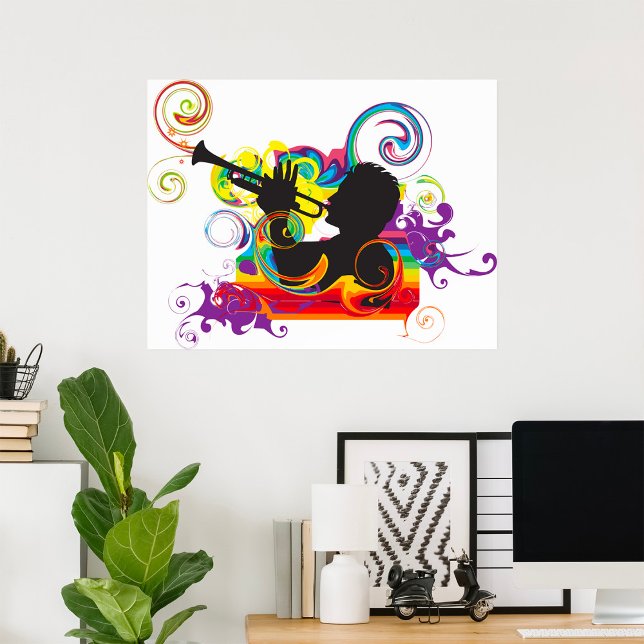 Trumpet Player Art Work Poster (Von Creator hochgeladen)