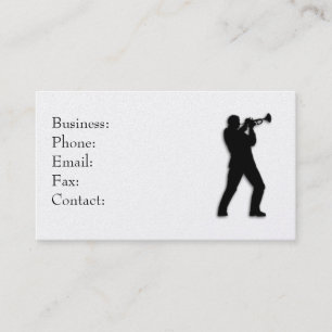 Trumpet Player Business Card Visitenkarte