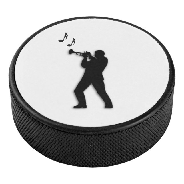 Trumpet Player Eishockey Puck (3/4)