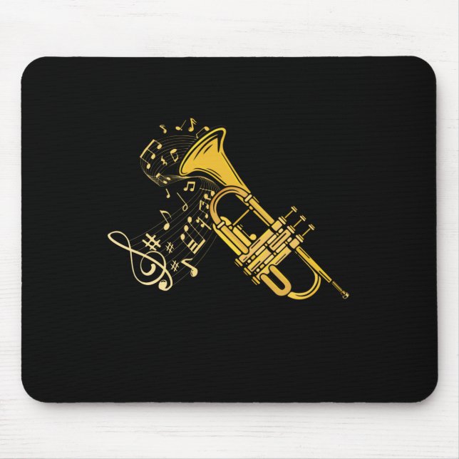 Trumpet Player Jazz Musikgeschenk Big Band Trumpet Mousepad (Vorne)
