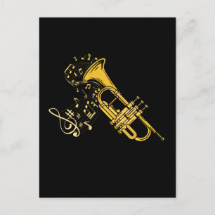 Trumpet Player Jazz Musikgeschenk Big Band Trumpet Postkarte