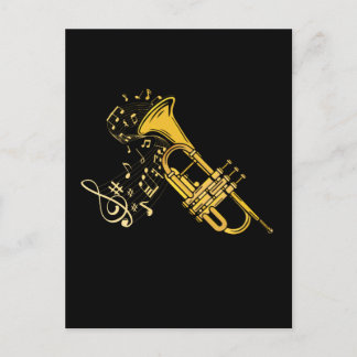 Trumpet Player Jazz Musikgeschenk Big Band Trumpet Postkarte