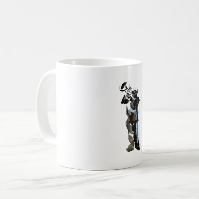 Trumpet Player Kaffeetasse (Vorderseite Links)