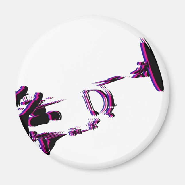 Trumpet Player Kühlschrankmagnet Magnet (Vorne)