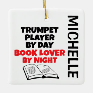 Trumpet Player-Lieben lesen CUSTOM Keramikornament