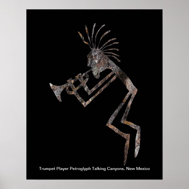 Trumpet Player, Saxophone Player und Flute Player Poster (Vorne)