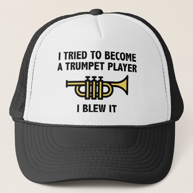 Trumpet Player Truckerkappe (Vorderseite)