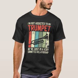 Trumpet Player Vintag Retro Ich bin nicht auf mich T-Shirt