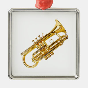TRUMPET PLAYERS CHRISTMAS ORNAMENT AUS METALL