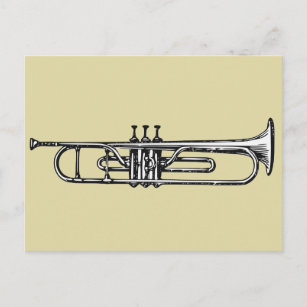 Trumpet Postkarte