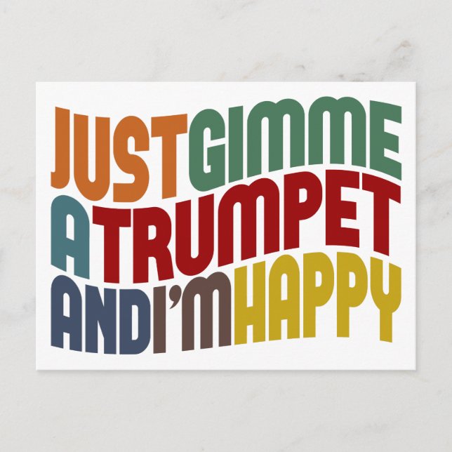 Trumpet Postkarte (Vorderseite)