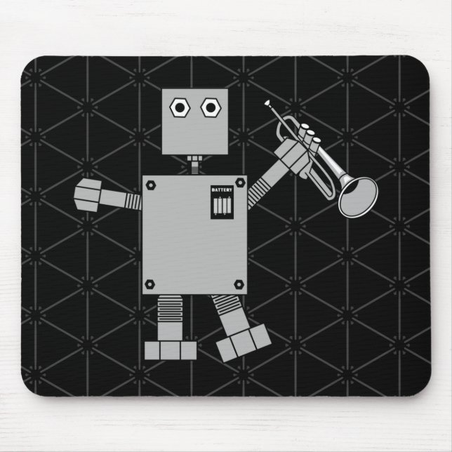 Trumpet Robot Mousepad (Vorne)