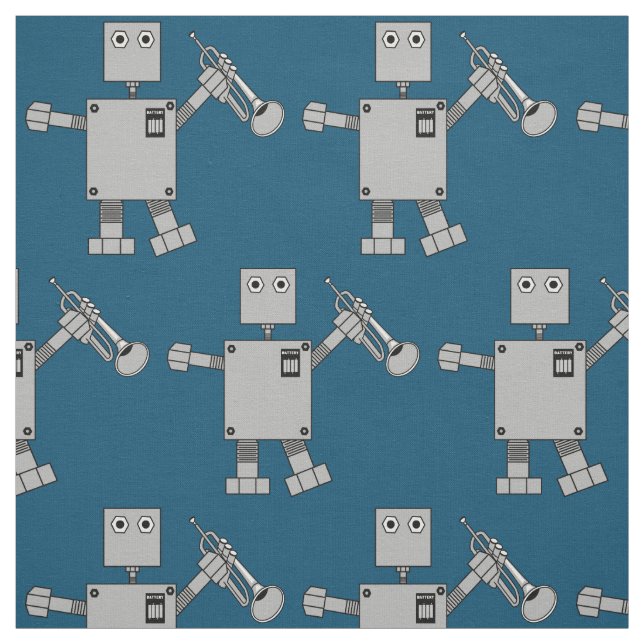 Trumpet Robot Stoff (Muster)
