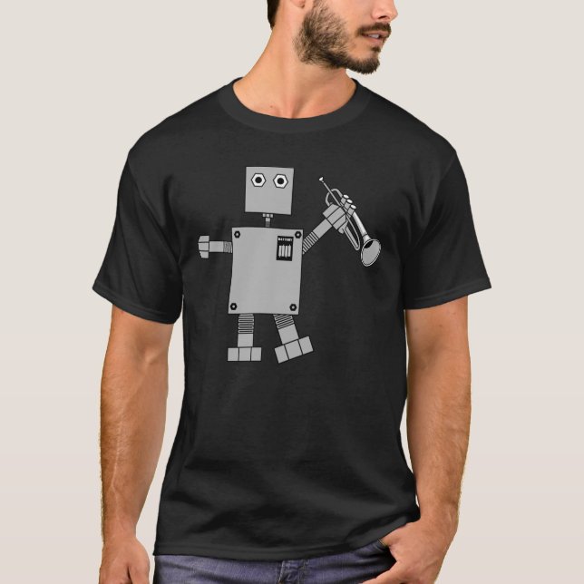 Trumpet Robot T-Shirt (Vorderseite)