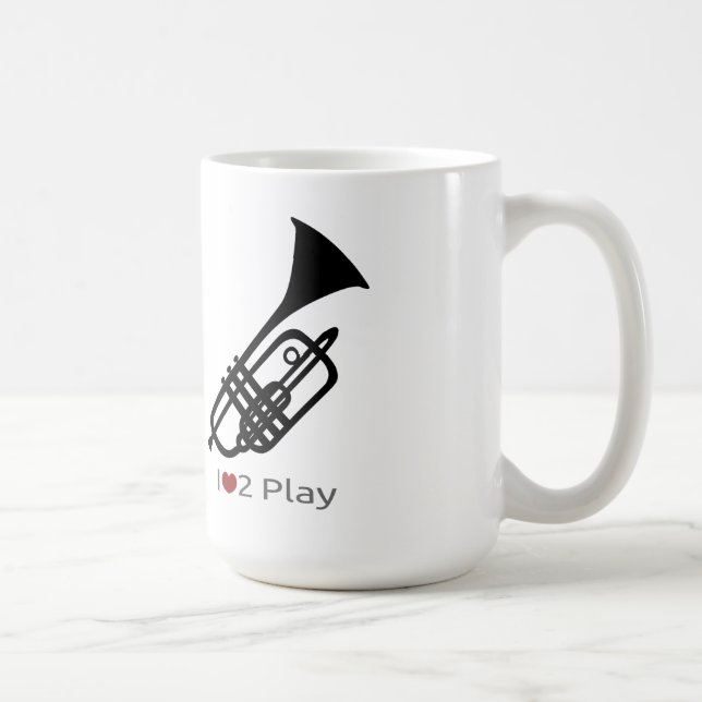 Trumpet Silhouette Tasse (Rechts)