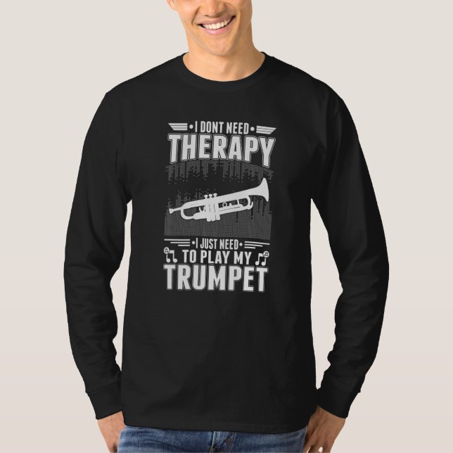Trumpet Therapy Trumpet Player Trumpeter Premium T-Shirt (Vorderseite)