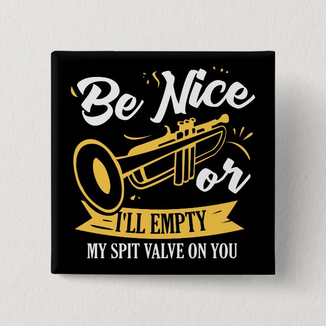 Trumpet Trumpet Player Geschenk Funny Trumpet Button (Vorderseite)