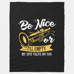 Trumpet Trumpet Player Geschenk Funny Trumpet Fleecedecke