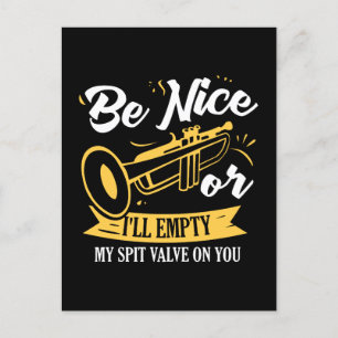 Trumpet Trumpet Player Geschenk Funny Trumpet Postkarte