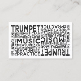 Trumpet Typografie Visitenkarte