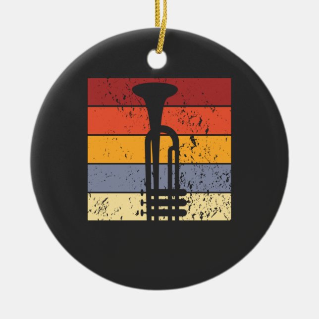 Trumpet Vintag Keramik Ornament (Vorne)