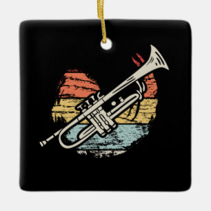 Trumpet Vintag Keramikornament