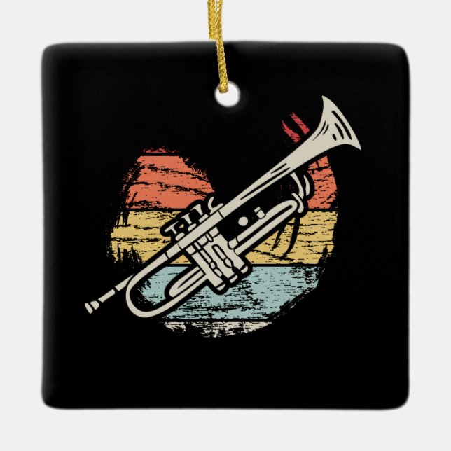 Trumpet Vintag Keramikornament (Vorderseite)