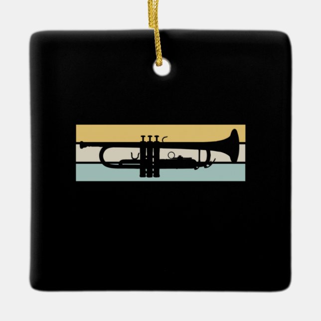 Trumpet Vintag Keramikornament (Vorderseite)