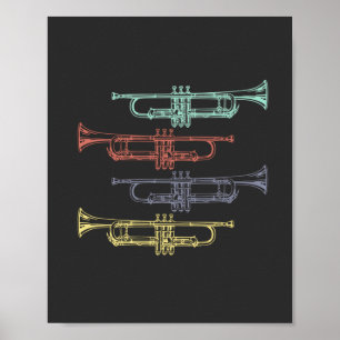 Trumpet Vintage Poster