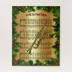 Trumpet ~ "Wir wünschen Ihnen ein frohes Weihnacht Puzzle
