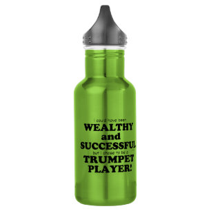 Trumpet Wohlhabend und erfolgreich Edelstahlflasche