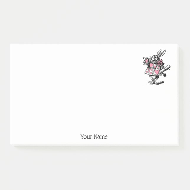 Trumpeter-Alice im Wunderland P Post-it Klebezettel (Vorderseite)