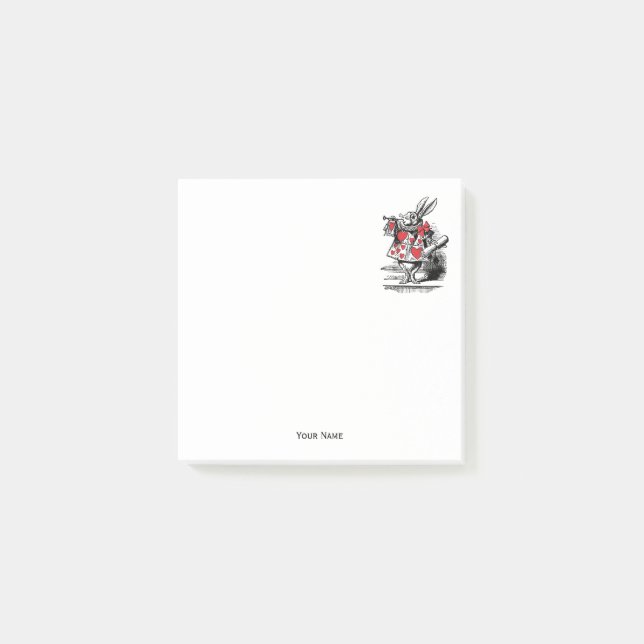 Trumpeter-Alice im Wunderland Post-it Klebezettel (Vorderseite)