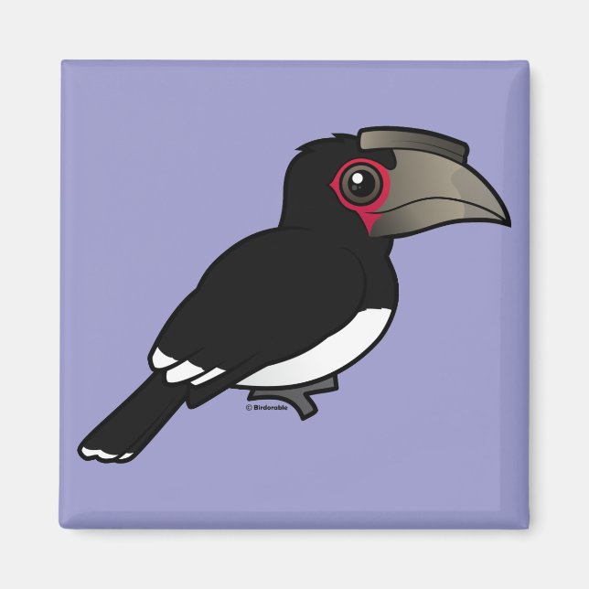 Trumpeter Hornbill Magnet (Vorne)