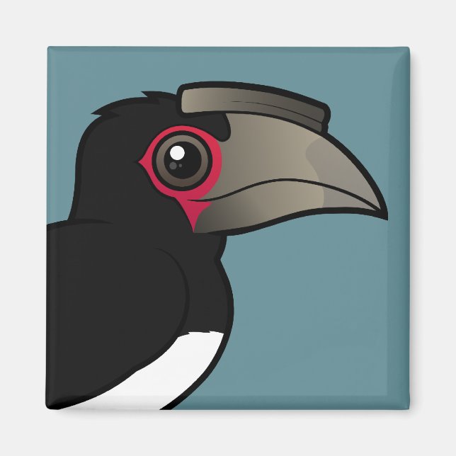 Trumpeter Hornbill Magnet (Vorne)