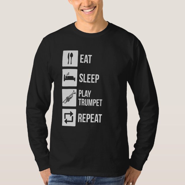 Trumpeter Instrument Trumpet_1 T-Shirt (Vorderseite)