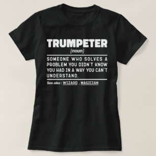 Trumpeter Noun Definition Trumpet Player Geburtsta T-Shirt