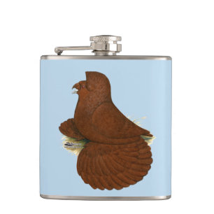 Trumpeter Pigeon Red Flachmann