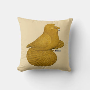 Trumpeter Pigeon Yellow Kissen
